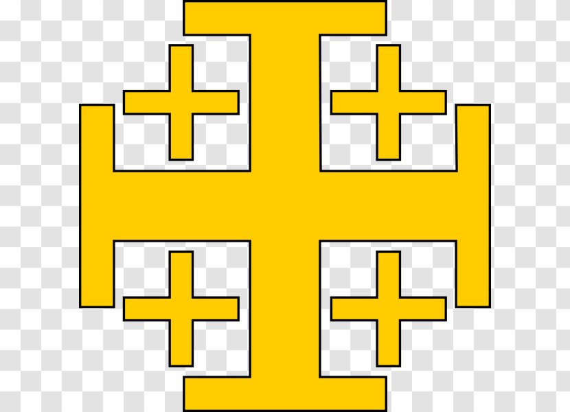 Crusades Jerusalem Cross Christian Symbol - Wikipedia Transparent PNG