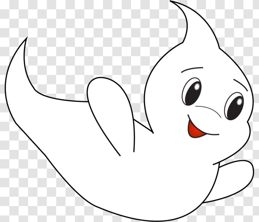 The Little Ghost Drawing Light Spirit - Silhouette Transparent PNG