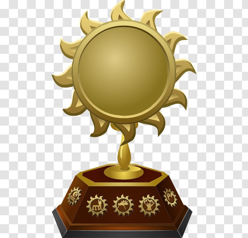 Gold Trophy Award Vector Graphics - Competition Transparent PNG