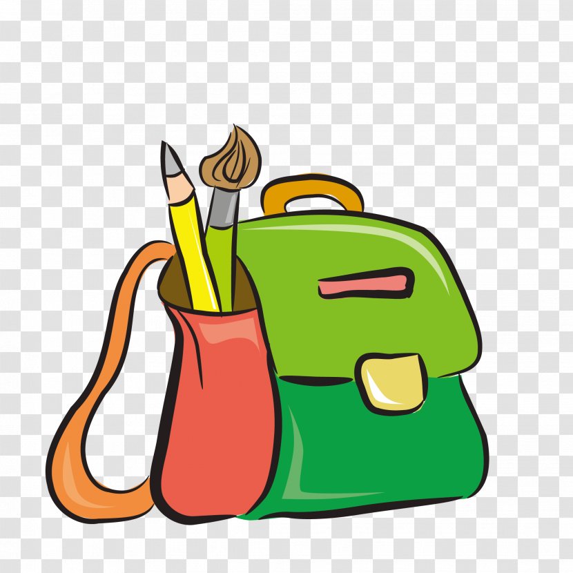 Clip Art Image Illustration Satchel Cartoon - Artwork - Bookbag Button Transparent PNG