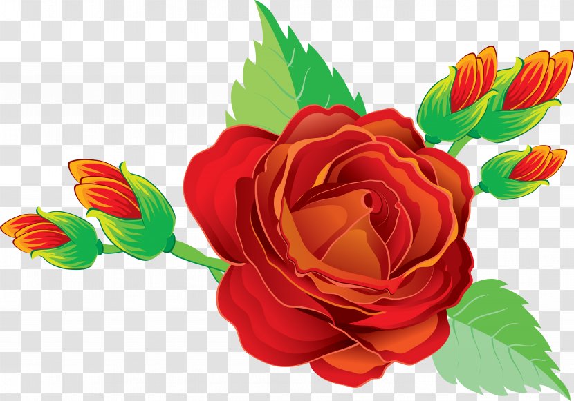 Flower Heart Rose Clip Art - Dahlia Transparent PNG