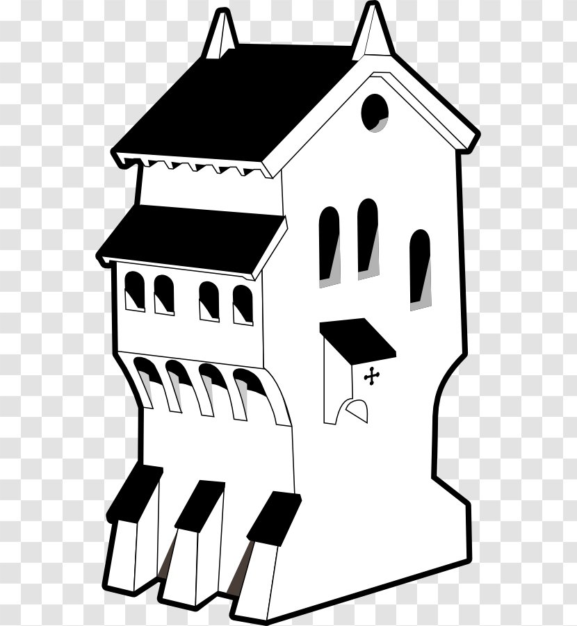 Line Art Drawing Clip - Shed - Medieval Transparent PNG