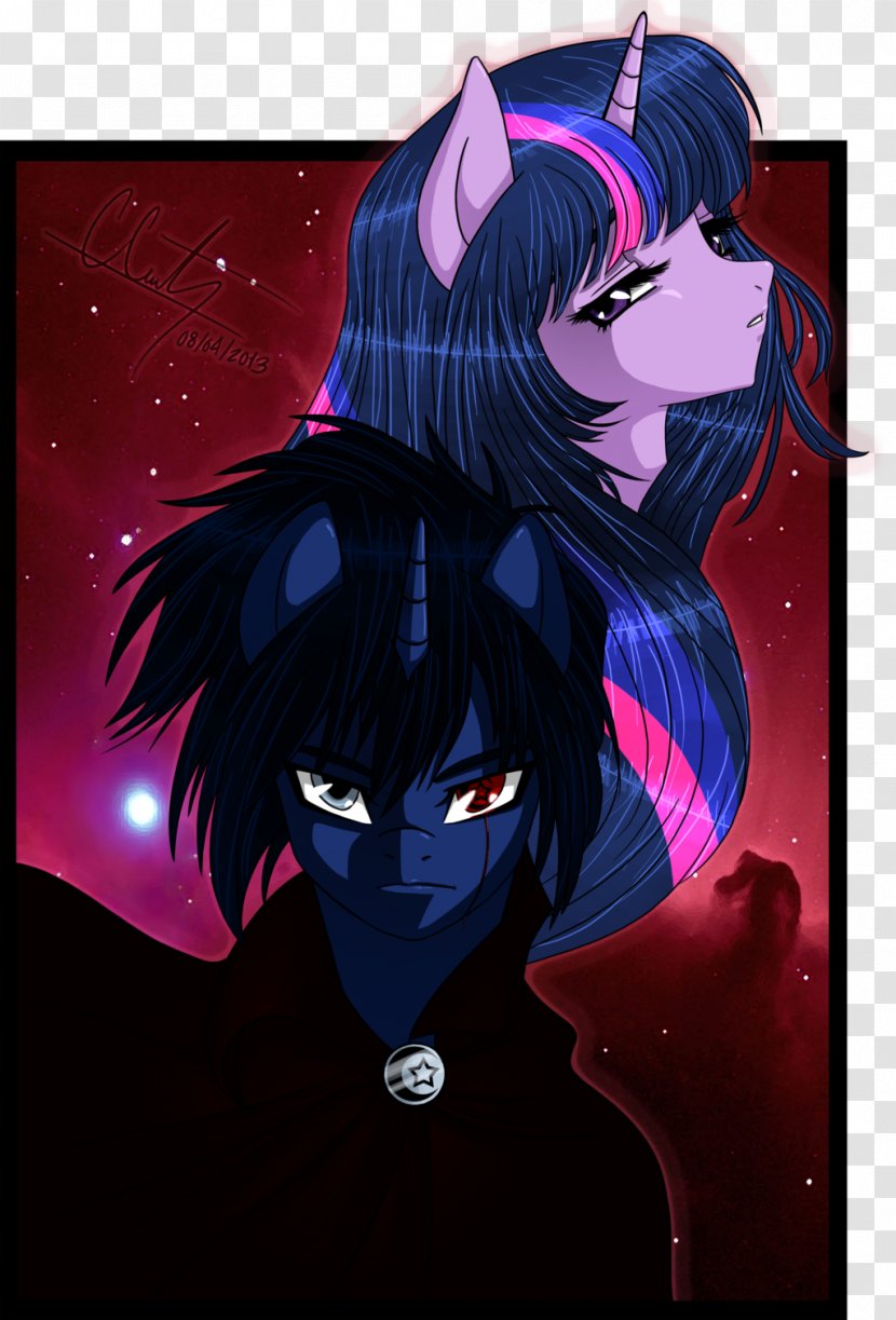 Twilight Sparkle Pinkie Pie YouTube Art - Frame - Blue Nebula Transparent PNG