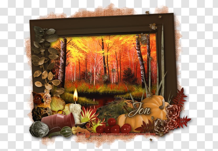 Still Life Picture Frames Autumn Thanksgiving - Q Version Of The Lovely Owl Transparent PNG