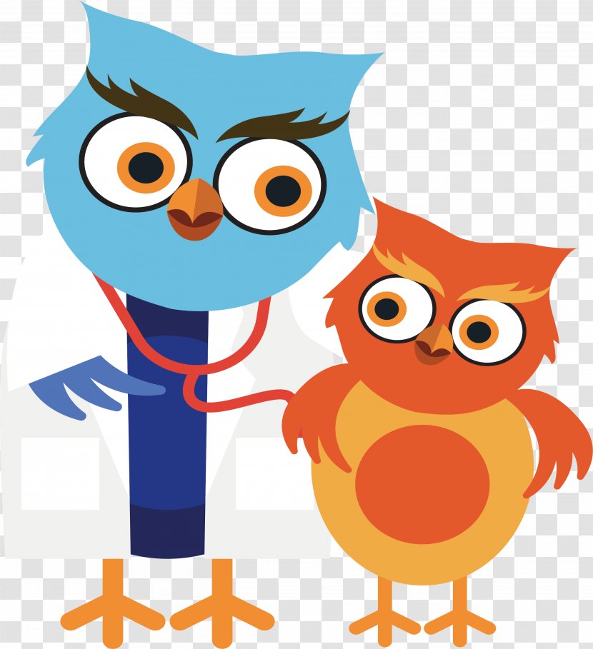 Owl Cartoon Illustration - Beak - An To See A Doctor Transparent PNG