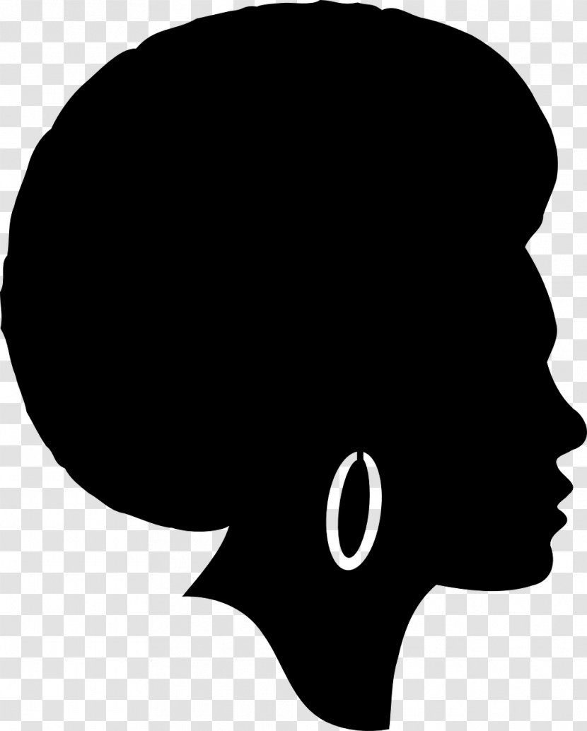 Silhouette African American Female Clip Art - Royaltyfree Transparent PNG