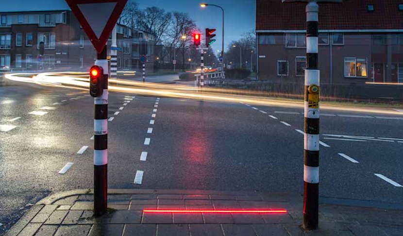 Bodegraven Traffic Light Sidewalk Pedestrian Crossing - Asphalt Transparent PNG