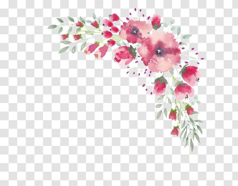 Floral Design Watercolor Painting Flower - Flowering Plant Transparent PNG
