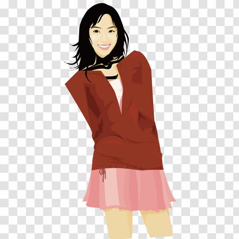 Cartoon Illustration - Watercolor - Cute Student Transparent PNG