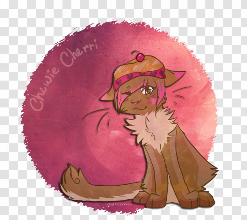 Whiskers Cat Cartoon Pink M - Legendary Creature Transparent PNG