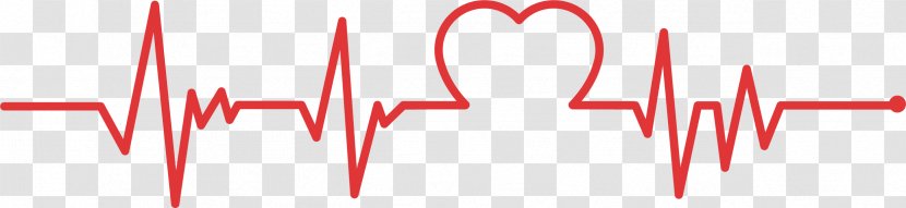 Chart Heart Rate Electrocardiography Red - Product Design - Heartbeat Line Transparent PNG