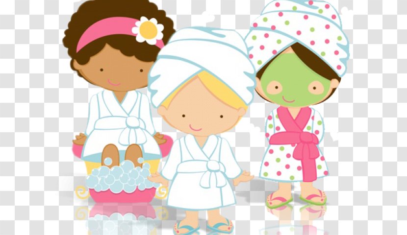 Kids Playing Cartoon - Day Spa - Sharing With Transparent PNG