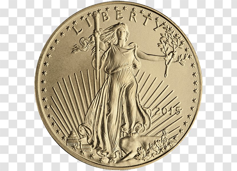 American Gold Eagle Bullion Coin - Currency Transparent PNG