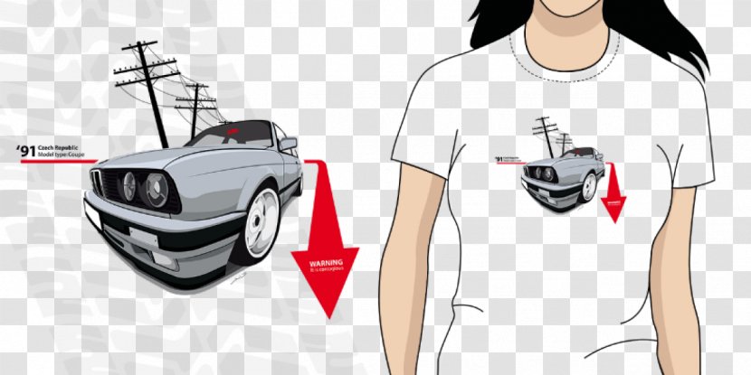 T-shirt Car Shoulder - Top Transparent PNG