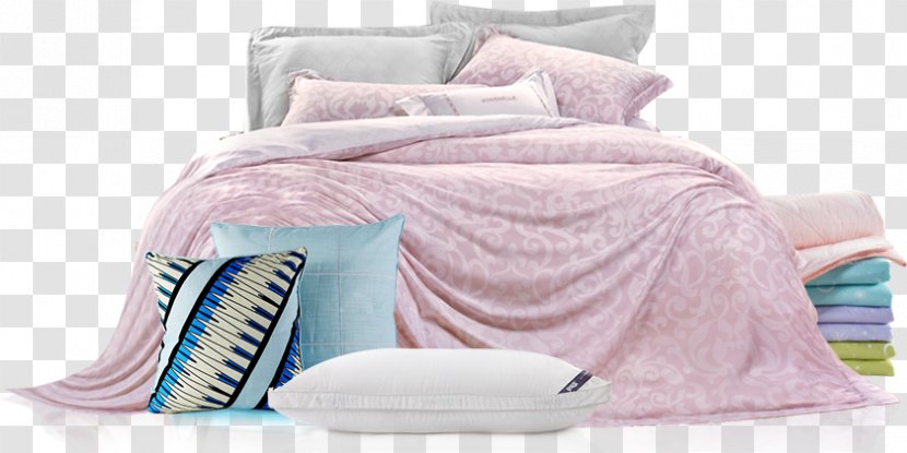 Bed Sheet Frame Pillow - Pink Transparent PNG