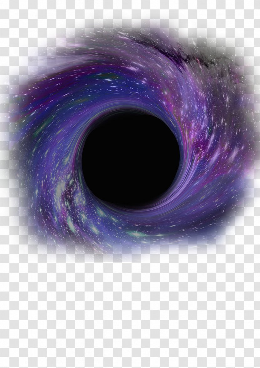 Black Hole Light Universe Spacetime - Close Up - Purple Transparent PNG