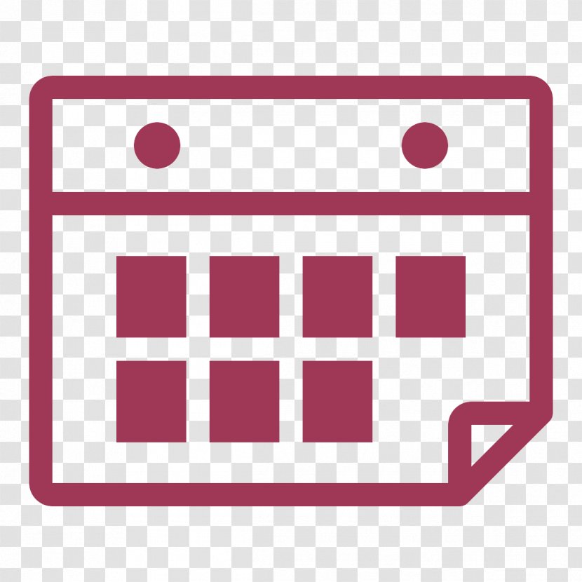 Advertising Digital Agency Marketing Service Organization - Pink - Calendar Icon Transparent PNG