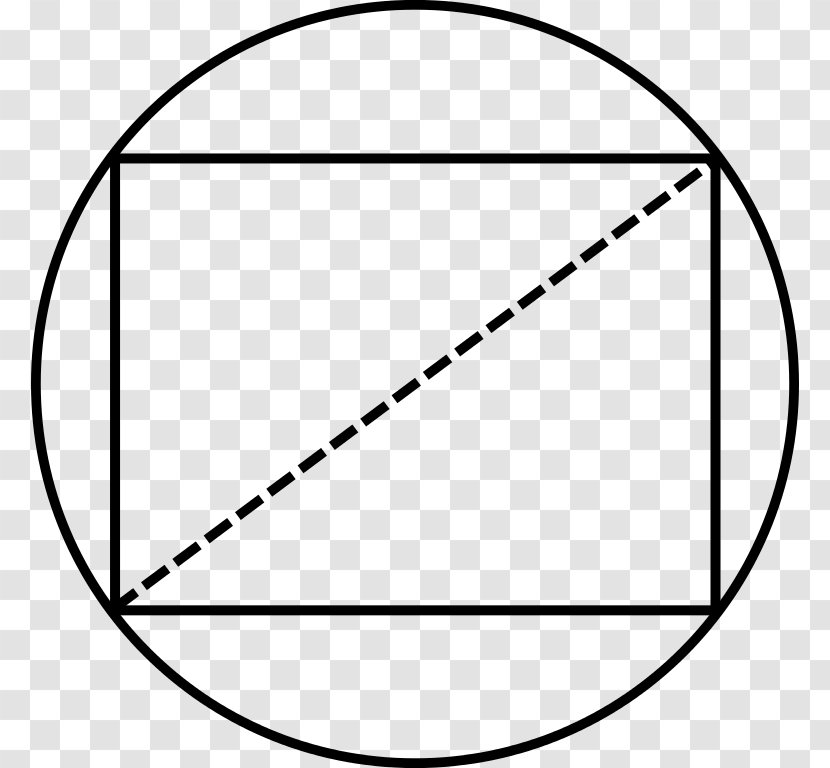Rectangle Diameter Polygon Square Circumscribed Circle - Flower Transparent PNG
