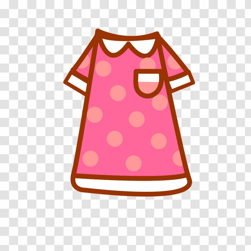 T-shirt Robe Clothing Polka Dot - Pink Children Clothes Transparent PNG