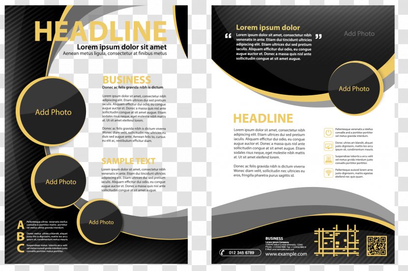 Brochure Flyer Poster - Stock Photography - Single Page Transparent PNG