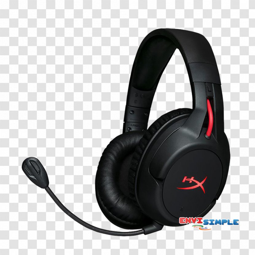 Kingston HyperX Cloud Flight Headset Technology Wireless Headphones - Heart - Hyperx Gaming Transparent PNG
