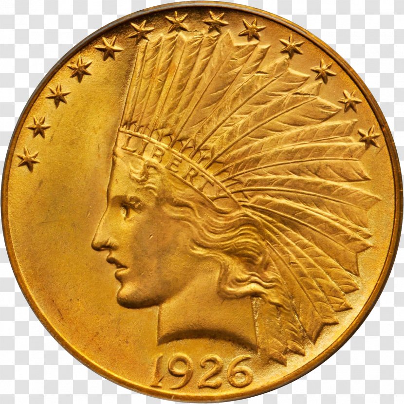 Gold Coin Indian Head Pieces Cent - Copper - Lakshmi Transparent PNG