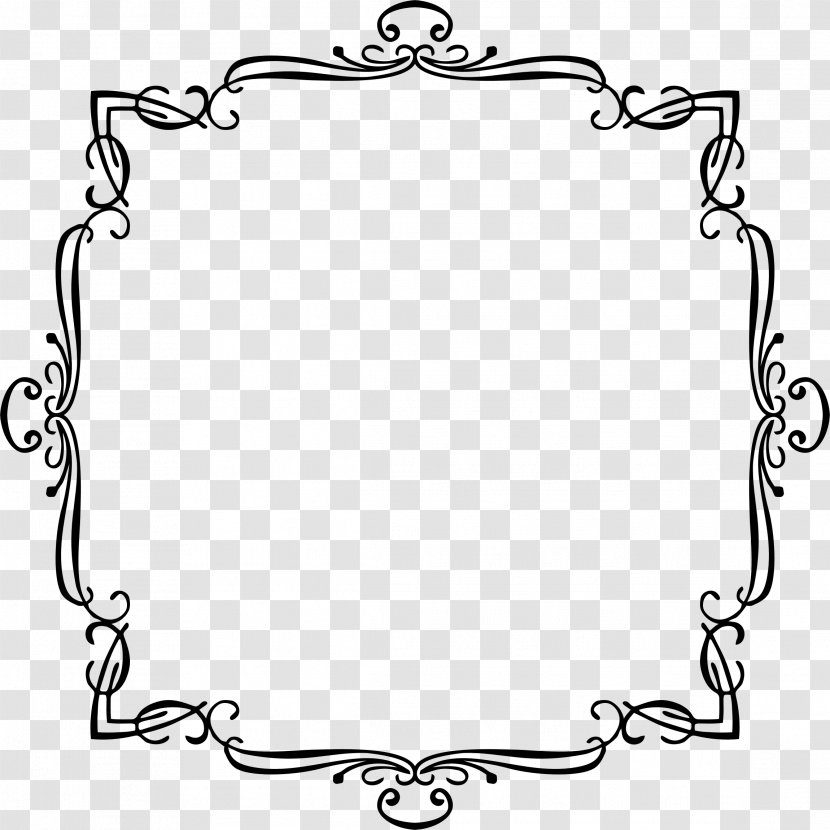 Vintage Clothing Clip Art - Monochrome Photography - French Border Transparent PNG