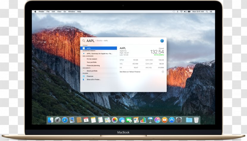 OS X El Capitan MacOS Operating Systems - Screen - Safari Transparent PNG