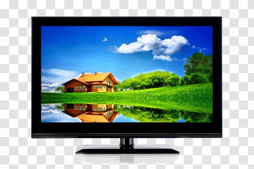 High-definition Television Desktop Computer 1080p Display Resolution Wallpaper - Flat Panel - LCD TV Slim Tough Metal Transparent PNG