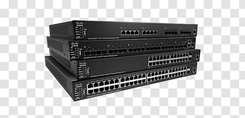 Gigabit Ethernet Network Switch Stackable Power Over Cisco Catalyst - Systems Transparent PNG