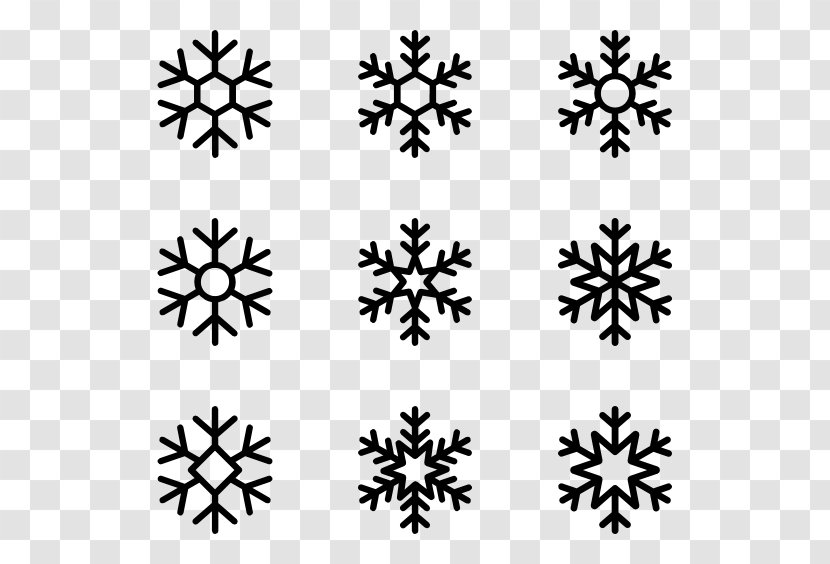 Snowflake Ice Crystals Clip Art - Vector Material Snow Transparent PNG
