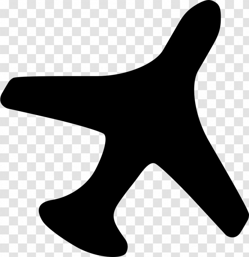 Airplane Silhouette - Monochrome Transparent PNG