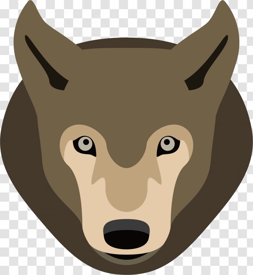 Gray Wolf Cartoon Drawing - Animation - Vector Transparent PNG