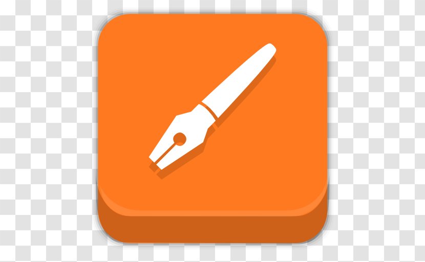 Angle Orange Line - Desktop Environment - Inkscape Transparent PNG