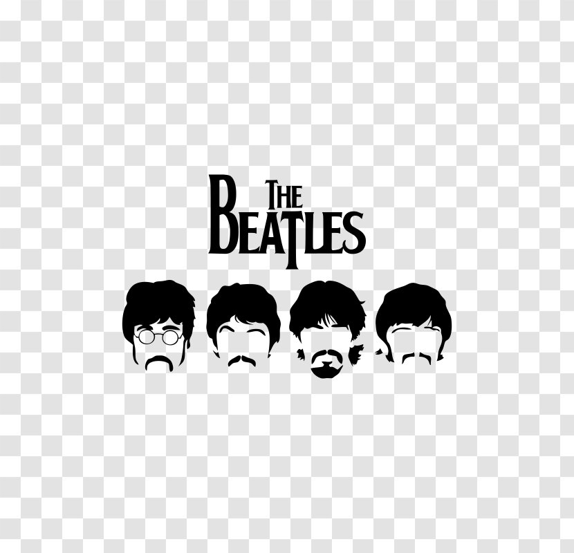 The Beatles Stencil Poster Wallpaper - Frame - Silhouette Transparent PNG