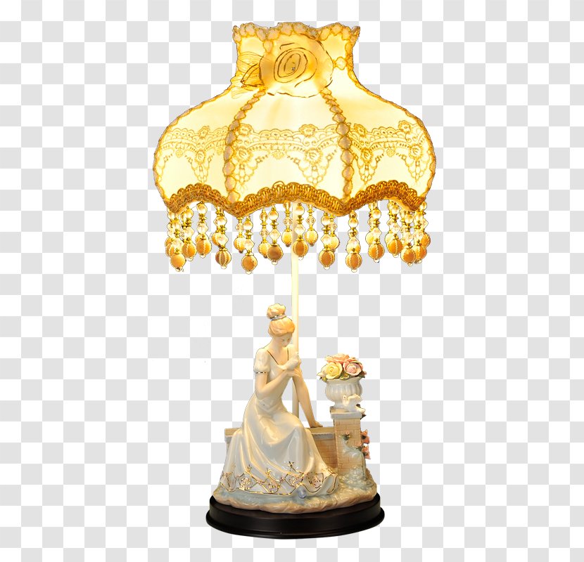 Lighting Lamp Light Fixture Table - Cuteness - Lace Shading Transparent PNG
