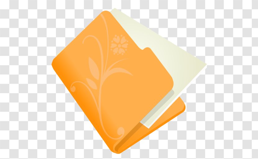 Orange Material Yellow - Pnk - Folder Flower Transparent PNG
