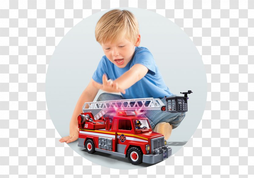 Toy Playmobil Firefighter Model Car Child - Action Figures Transparent PNG