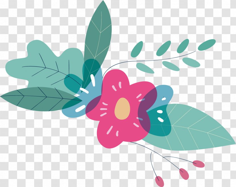 Flower Bouquet Bud - Floral Design - Cartoon Vector Transparent PNG