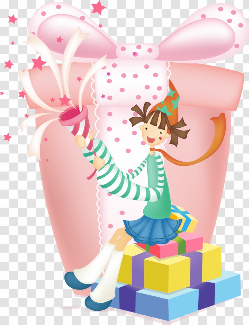 Gift Birthday Child Clip Art - Reindeer Transparent PNG