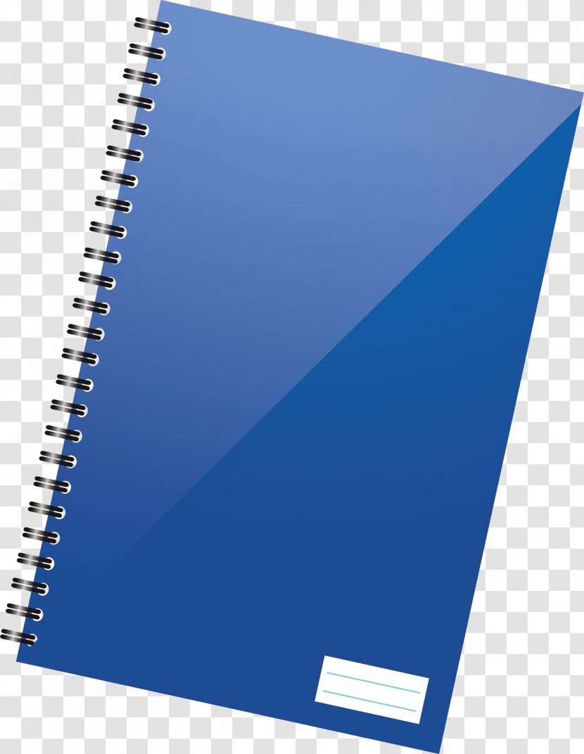 Notebook Loose Leaf Computer File - Graphics - Blue Transparent PNG