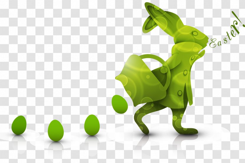 Easter Bunny Egg Clip Art - Royaltyfree - Green Eggs Vector Transparent PNG