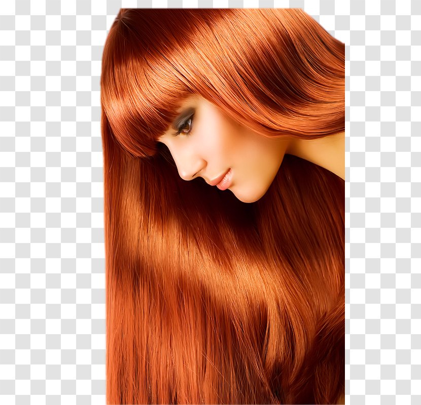 Red Hair Human Color Straightening - Frame Transparent PNG