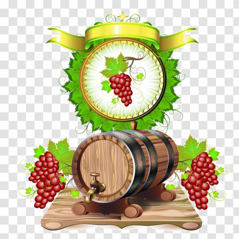 Wine Common Grape Vine Beer - Food - Cask Transparent PNG