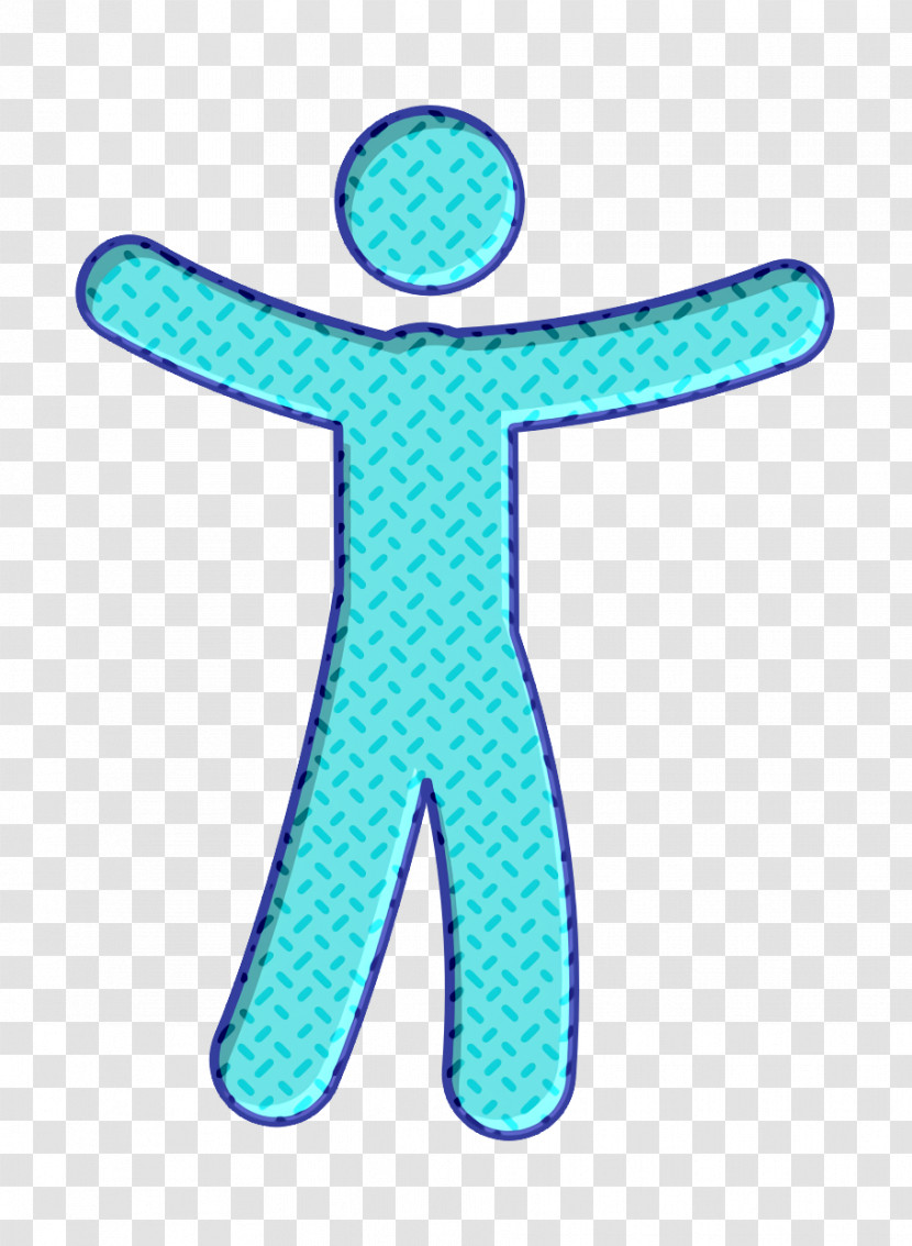 People Icon Humans 2 Icon Man With Open Arms Icon Transparent PNG