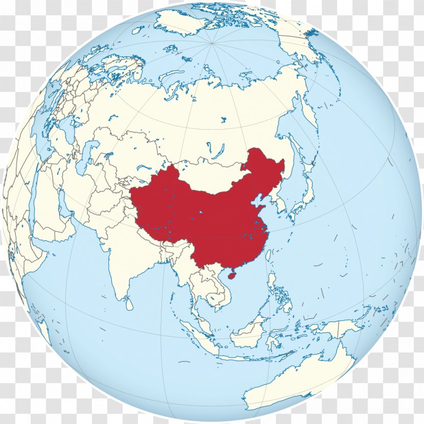 Globe China World Map Transparent PNG