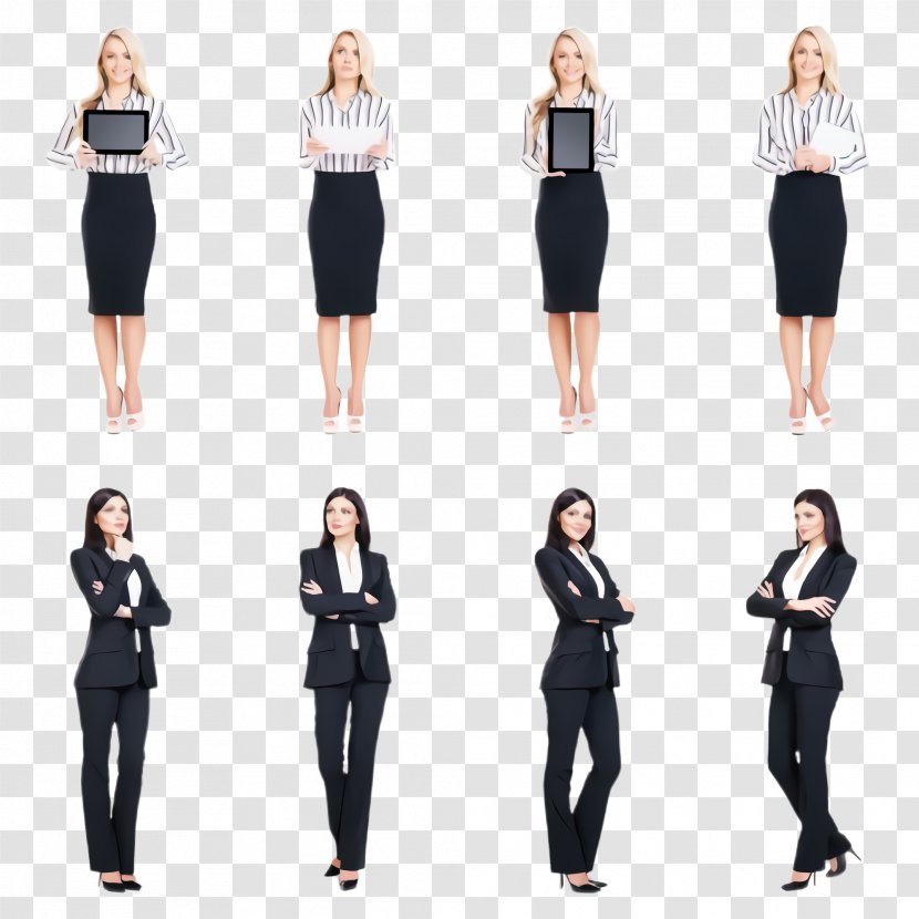 Clothing Black Standing Uniform Formal Wear - Sleeve - Suit Footwear Transparent PNG