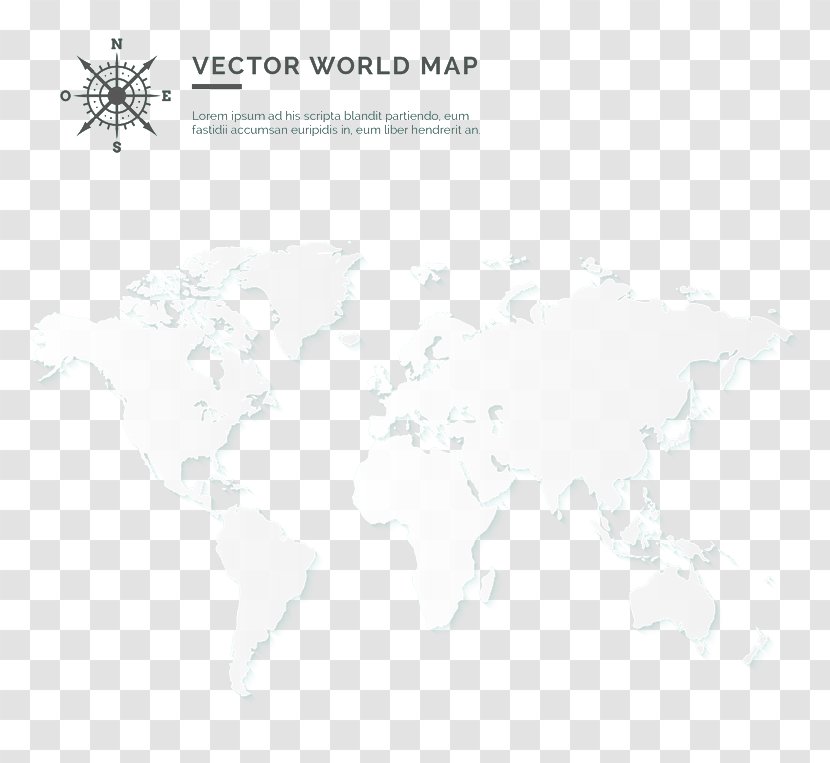 White Brand Black Pattern - Texture - World Map Transparent PNG