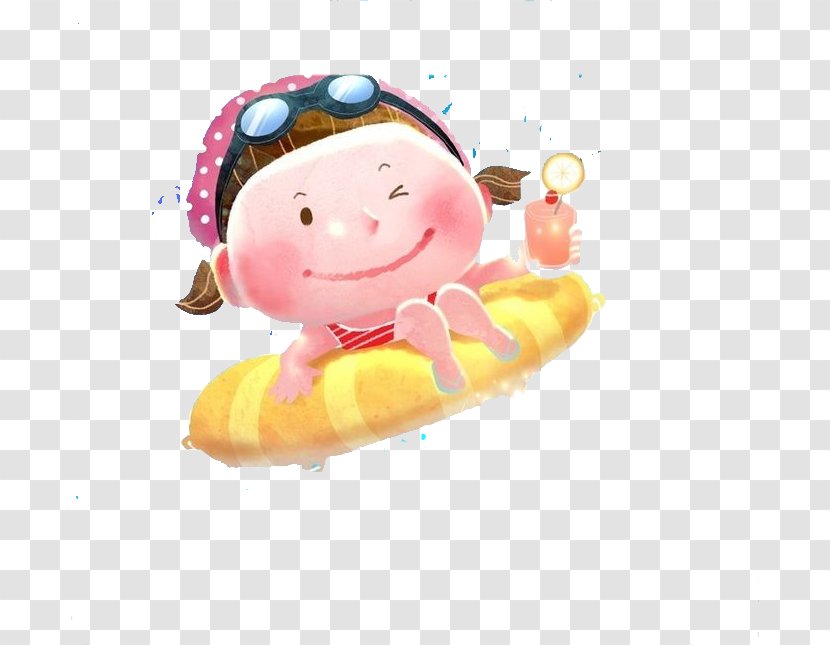 Child Cartoon Swimming Illustration - Children Transparent PNG