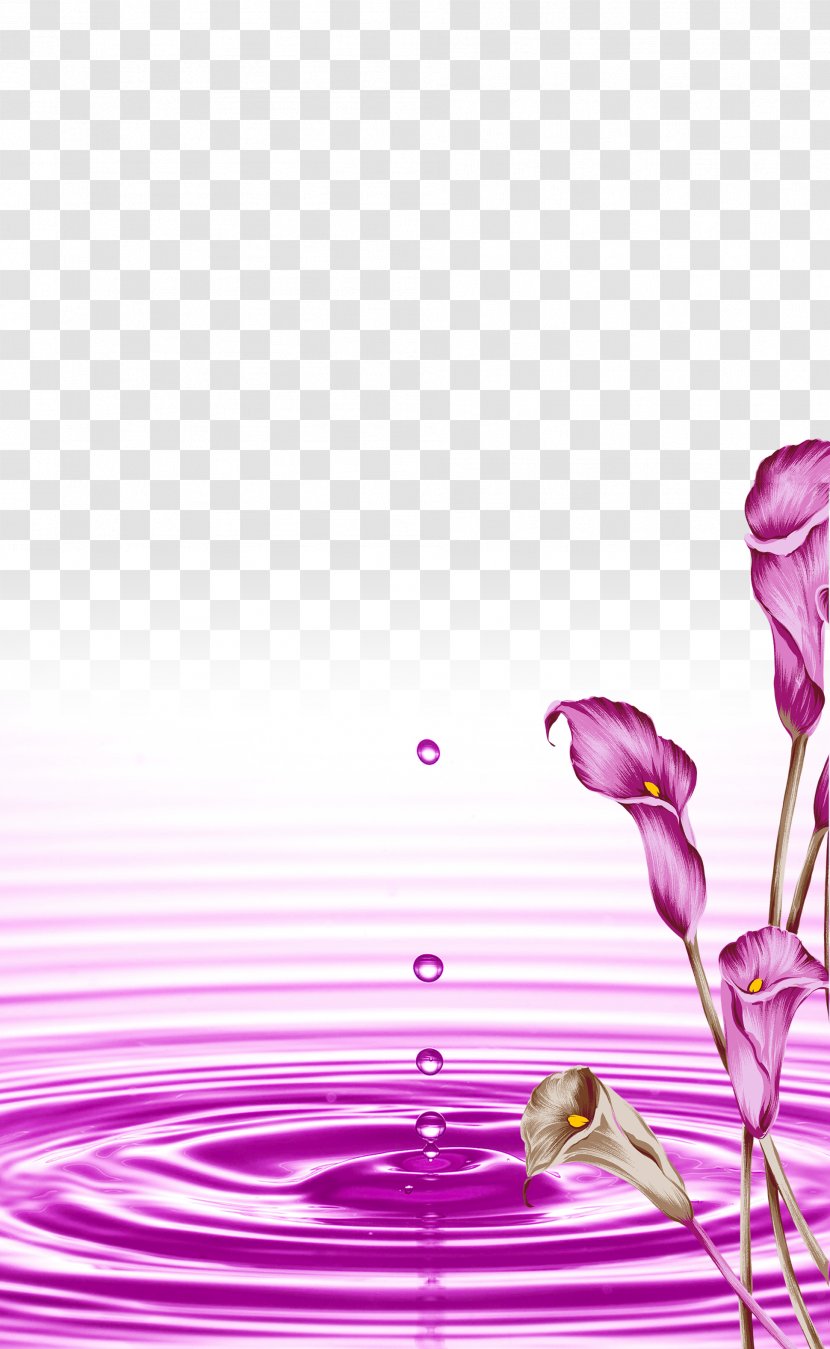 Download Wallpaper - Flower Arranging - Atmospheric Background Beautiful Purple Flowers Transparent PNG